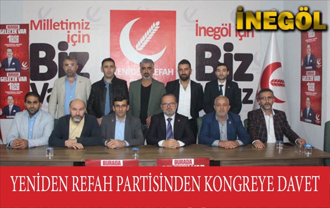 YENİDEN REFAH´TAN KONGREYE DAVET