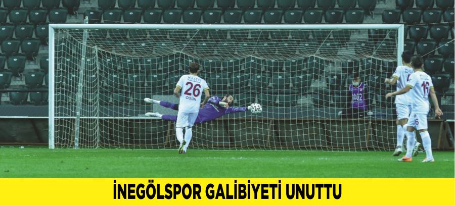 İNEGÖLSPOR GALİBİYETİ UNUTTU