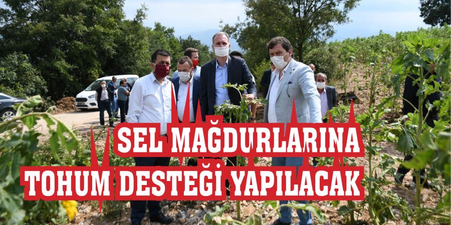 SEL MAĞDURU KÖYLERE TOHUM DESTEĞİ YAPILACAK