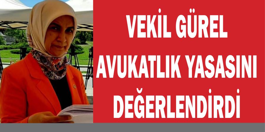 VEKİL GÜREL  AVUKATLIK YASASINI DEĞERLENDİRDİ