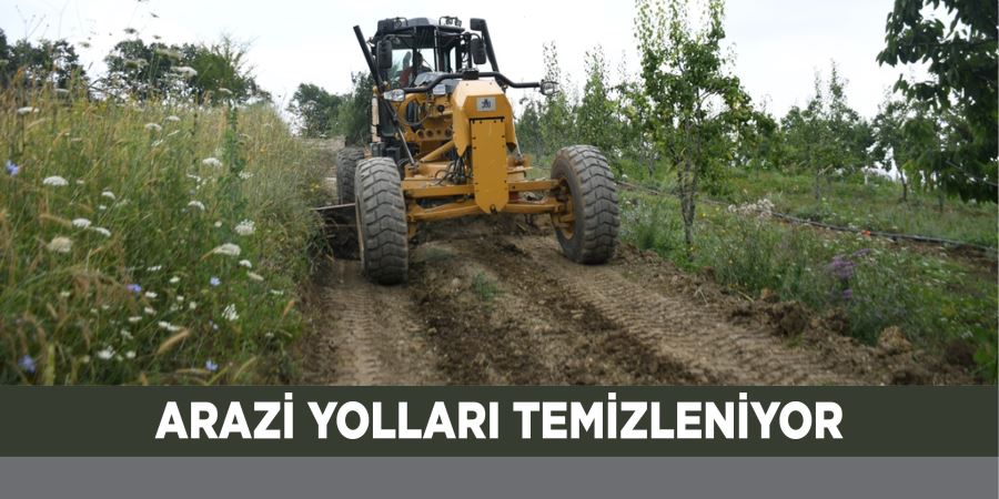 ARAZİ YOLLARI TEMİZLENİYOR