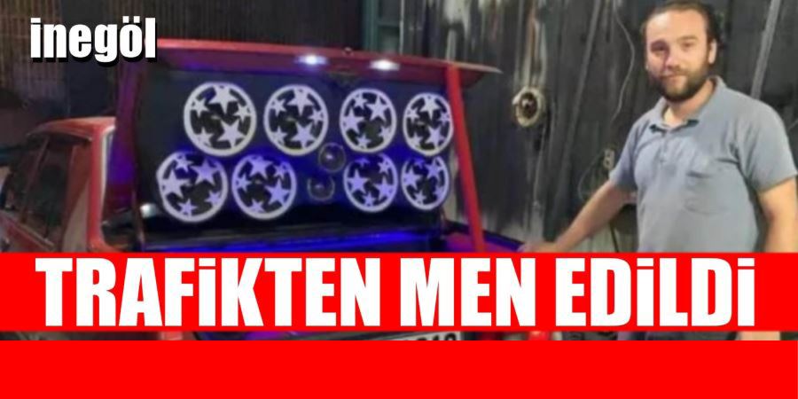 TRAFİKTEN MEN EDİLDİ