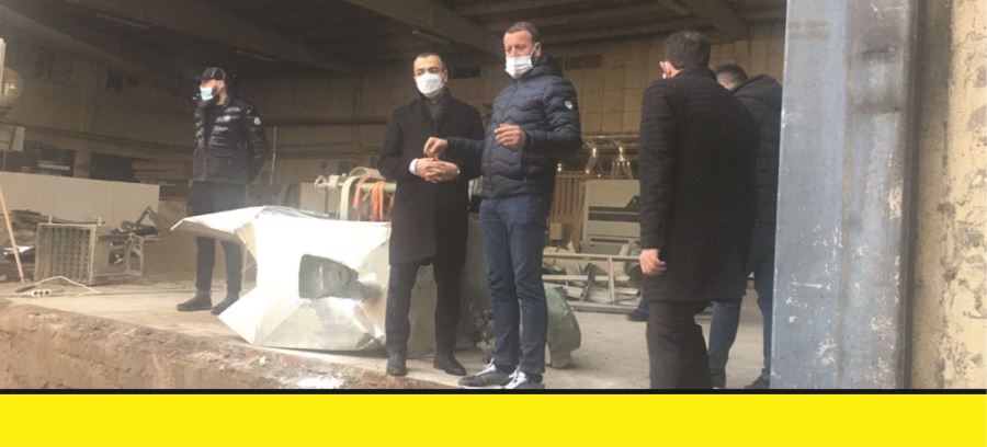 KAYMAKAM ARSLAN MAZZİNİ FİRMASINI ZİYARET ETTİ